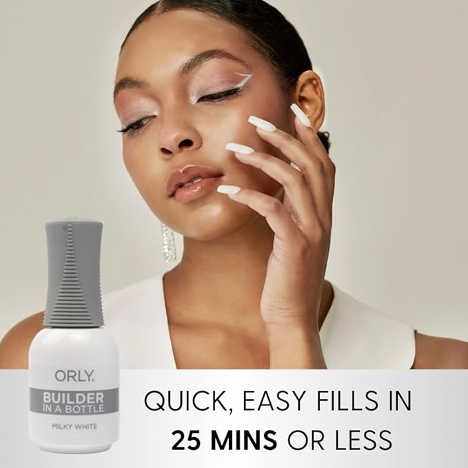 Orly GELFX Builder in a Bottle Colors | Self leveling all-in-one formula for nail extensions (Milky White)