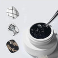 Solid 3d Nail Sculpting Gel For Nail Art, 3d Nail Art Gel Multifunctional 3d Molding For Nails Salon Home DIY (Black)