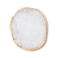 AKOAK 1 Pack Phnom Penh Resin Crystal Agate Palette Nail Art Gel Nail Polish Palette Nail Piece Display Tool,White