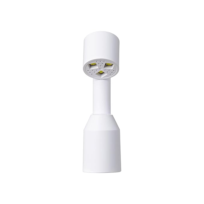 KISS Salon X-tend LED Curing Lamp, Soft Gel DIY Nail Extensions System, For Curing & Pre-Curing, Motion Activated, Compact Ergonomic Design, Angled Light, Stable Stand, Up To 14 Day Wear, 1 Piece