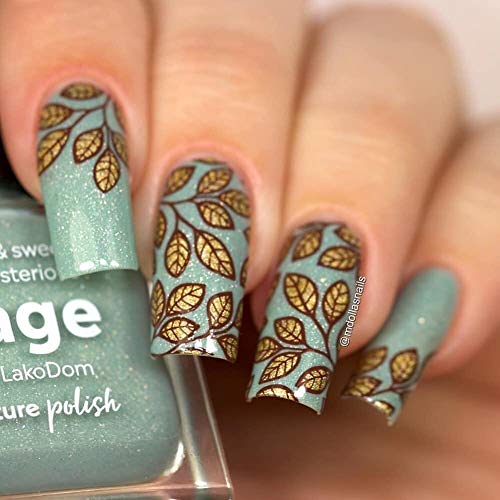 Whats Up Nails - B044 From Ground Comes Life Stamping Plate for Nail Art Design