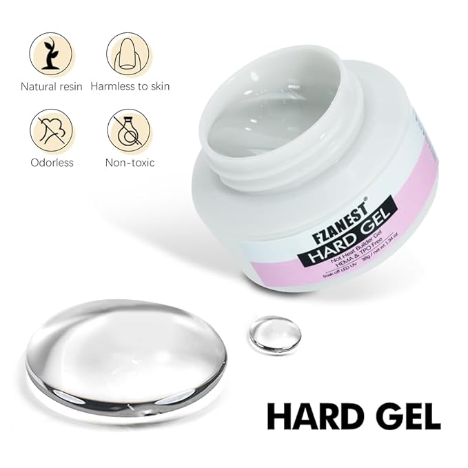 FZANEST Builder Gel Hema-free Tpo-Free Clear Hard Gel For Nails Extension Sculpting Overlay UV Led Soak Off #01