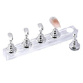 Nail Stand,Magnetic Nail Tip Holder,Fingernail Display Board Practice Board Long Strip Nail Piece Holder Nail Manicure Tool Home Salon Use False Nail Stand