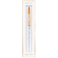 Kiara Sky Acrylic Brush #18 - Clear | 100% Pure Kolinsky | Crystal Cut Handle and Acetone Resistant