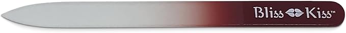 Bliss Kiss Simply Crystal Nail File - Large - Czech Glass - with case and Sleeve