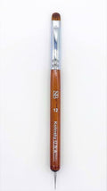 Premium Kolinsky French Brush (Size 12 with Dotting Tool, Wood Handle)