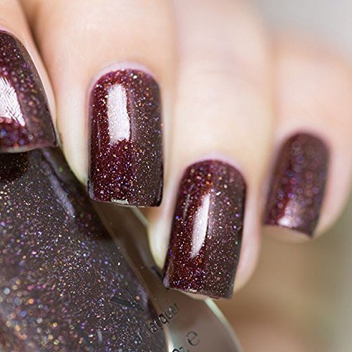 ILNP Overnight Bag - Espresso Brown Holographic Nail Polish