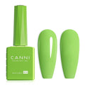 CANNI Pastel Lime Green Gel Nail Polish, 1Pcs Bringt Sage Light Green Gel Polish Mint Color High Gloss Soak Off U V Nail Manicure Salon DIY