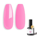 modelones Pink Gel Nail Polish Hot Pink Nail Polish Pastel Gel Polish Rosy Gel Polish Summer Nails Manicure 15 ML