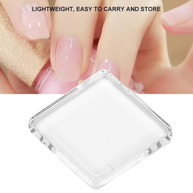 Dioche 50pcs Glass Nail Gel Polish Color Display Cards – Transparent Nail Polish Swatch Cards for Home & Professional Nail Salons