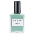 Nailberry L'Oxygéné Oxygenated Nail Lacquer | Wild Sage | Chalky Pastel Sage Opaque Nail Polish | UV Protected Long-Wear Nail Polish | 12-Free | Vegan | Certified Halal | Cruelty & Gluten Free | 15 ml