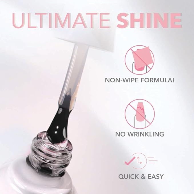 KIARA SKY Gelly Tip Top Coat 0.5 fl oz | non-wipe formula