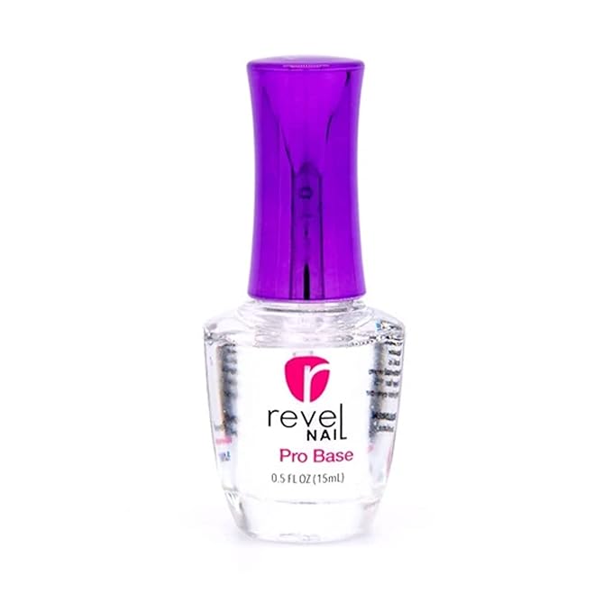 Revel Nail Dip Powder Liquid Set, Base Coat, Activator, Finish Gel & Gel Thinner, 0.5oz, Made in USA