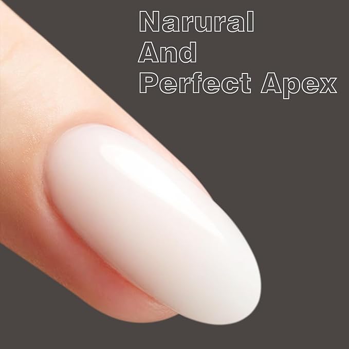 Vishine Milky White Rubber Builder Base Gel Nail Polish, 6 in 1 Builder for Strengthen Apex Building Extension Long Lasting Protect U V Cured Color Based Manicure for Fragile Nails Art Home Salon R061