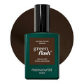 Manucurist Green Flash Mocha - Dark Brown with Cool Undertones Gel Nail Polish - 12-Free Nail Polish, Organic Origin (84%) - Made in France - 0.5 fl oz