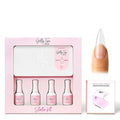 Kiara Sky Gelly Tips Starter Kit | Includes Prep, Primer, Builder, Top Coat, Tips | Stiletto Medium