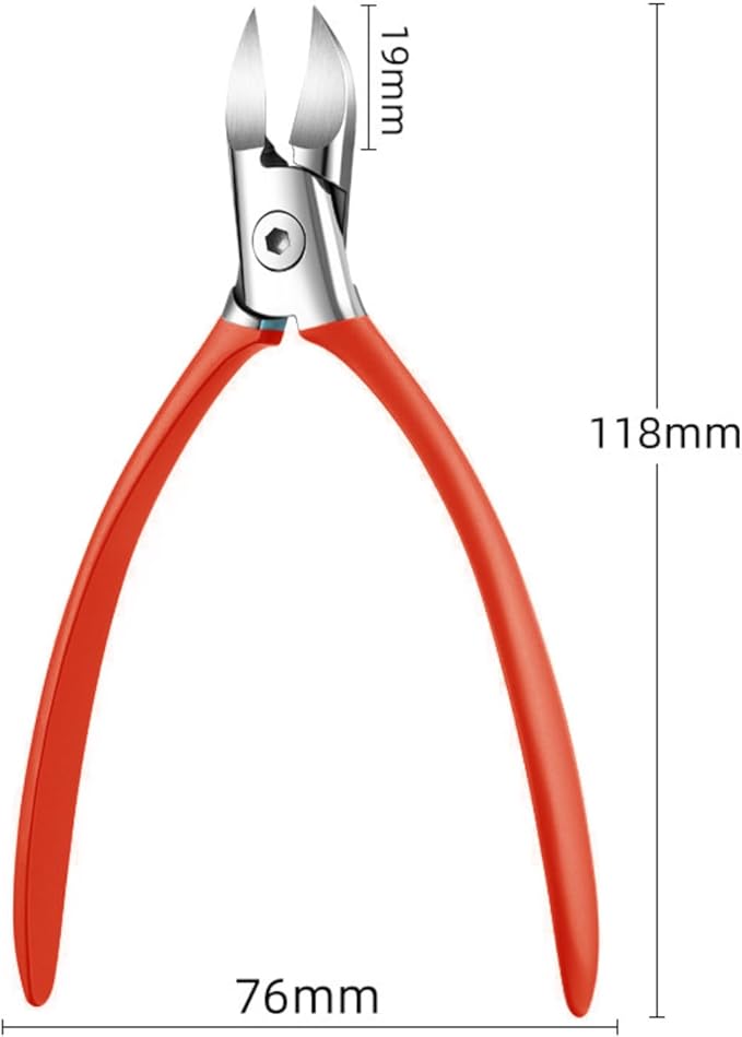 Treatonic Ingrown Toenail Clipper Removal Kit - Toenail Clippers for Thick, Fungal-Damaged, Curved Nails with Lifter & File, Long-Handle Pedicure Tools for Men, Women & Seniors
