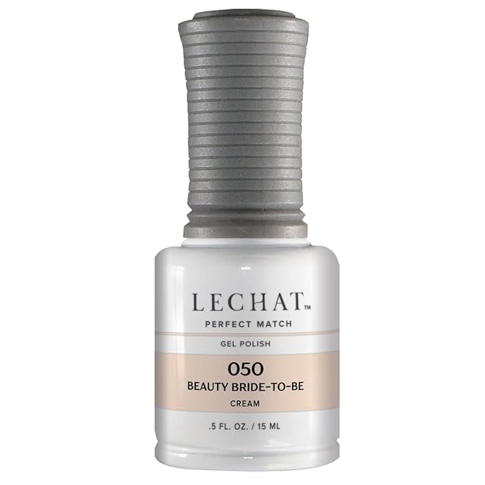 LeChat - Perfect Match Gel Polish - Beauty Bride-To-Be - Light Beige Pink with Cream Finish - (0.5 Ounce) - Easy Application - Soak Off Formula
