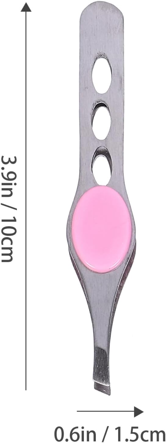 FRCOLOR 4pcs Stainless Steel Eyebrow Tweezers Eyebrow Sissor Kit Facial Tweezers Specialty Tools Clamp Eyelash Tweezers for Extensions Clips Tool Miss Selector Nail
