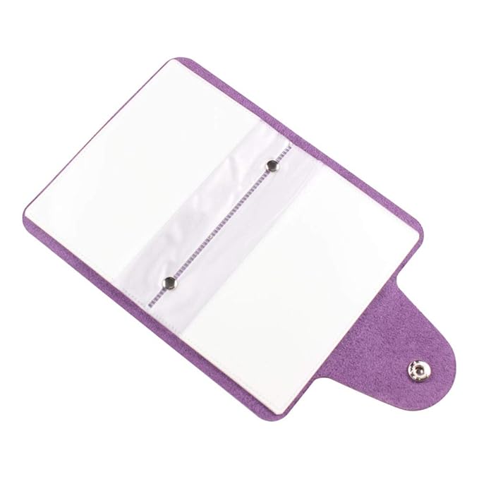 Purple Color Nail Art Stamping Plate and Accessories Organizer For 6X12cm Size Plate Organizer