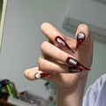 Luxury Handmade Nails with Alien Nail Art Dragon Claw Elements Unique Design for Adults Size L