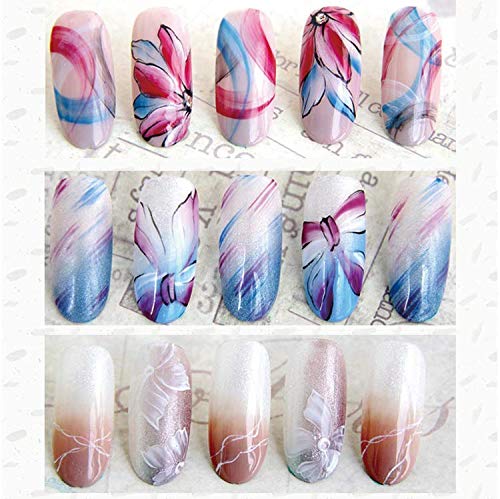 10Pcs Nail polish brush, Brush design for nail, UV Gel Painting Nail Art Design Brush Pen Set, Nail Dotting Painting Drawing Pen, Sable Acrylic Nails Round Nail Art Brush, Nail Phototherapy Pen