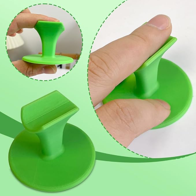 Plastic Nail Holder Finger Exercise Tool Fixed Finger Bracket Professional Painting Art Accessories DIY Nail Art Supplies (Green)