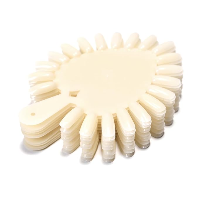 KADS Nature False Nail Polish Display Wheel Acrylic Gel Practice Tips Nail Wheel Art Plastic Nail DIY Tool