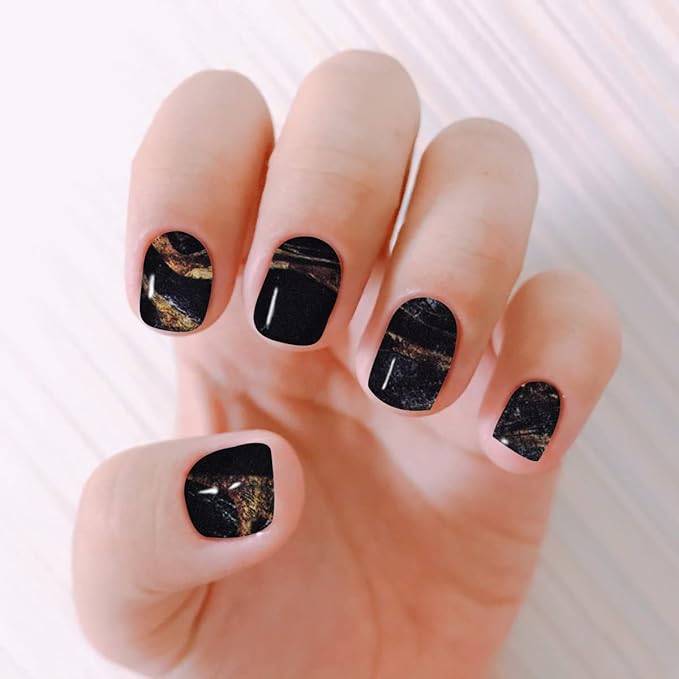 WOKOTO 280 Tips 20 Sheets Marble Design Nail Wraps Stickers For Nails Nail Polish Stickers Self-Adhesive Nail Polish Strips With Nail File For Women Girls Decoration Easy Application Gel Nail Strips