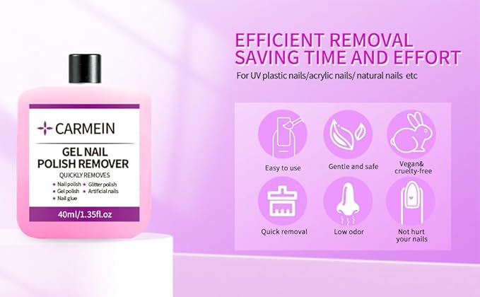 Nail Cleaner & Gel Nail Polish Remover - Polyester Nail Gel Essential Kit(Gel Cleanser set D)