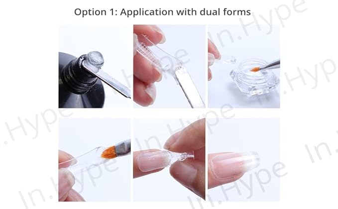 IN.HYPE AcryGel/Acrylic Nail Extension Builder Gel Poly Nail Gel (Milky White)