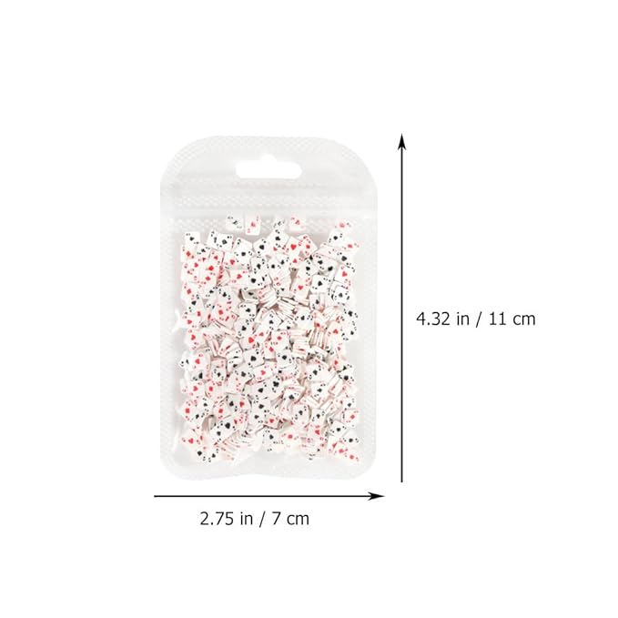 minkissy Poker Card Nail Charms Polymer Clay Nail Art Accessories for Diy Manicure 4.33X2.75In Unique Simulation Playing Card Design Durable Decoration