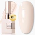 Double Rhythm 15ML Gel Polish Pure Sheer Same Color Same Bottle Soak Off Gel Polish Art Manicure Salon DIY at Home for Women (Cream White-A1480)