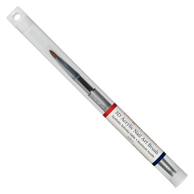 Americanails Faux Kolinsky Designer Series 3D Acrylic Art Brush - Size #2