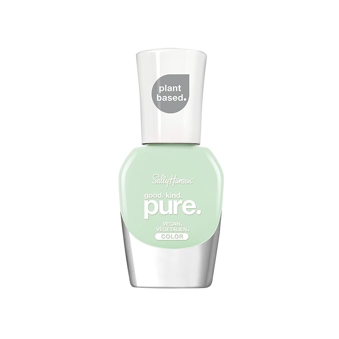 Sally Hansen Good. Kind. Pure. Nail Polish | Plant-Based, Vegan, 16-Free Formula | Opaque, Shiny | 375 Mint Refresh | Soft Mint Nail Color