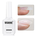 Vishine Builder Gel For Nails, 8-in-1 Milky White Nail Builder Strengthener White Gel Builder For Nails Hard Gel Jelly Gel Builder Extension Nail Gel Base Gel In A Bottle E050