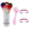 Nail Brushes Dust Cleaning for Acrylic UV Nails Art Powder Remover Manicure Pedicure Scrubbing Cleaner Tool Kits