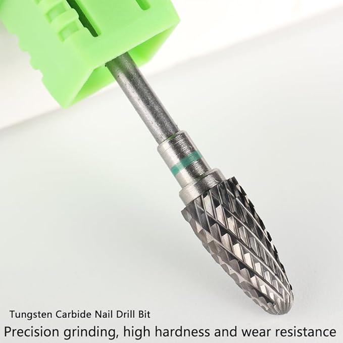 3pcs Tungsten Carbide Nail Drill Bits,3/32" Cuticle Electric Nail File and Acrylic Gel Removal Nail Drills Kit,Professional Drill Bits Nail Art Tools for DIY Manicure Pedicure Home Salon Use