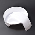 1Pcs Nail Art Soak Bowl Nail Polish Powder Removal Tray Nail Spa Salon Soaker Bowl Manicure Tools (Opaque white)