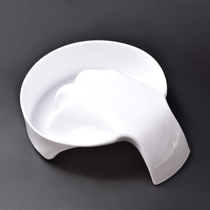1Pcs Nail Art Soak Bowl Nail Polish Powder Removal Tray Nail Spa Salon Soaker Bowl Manicure Tools (Opaque white)