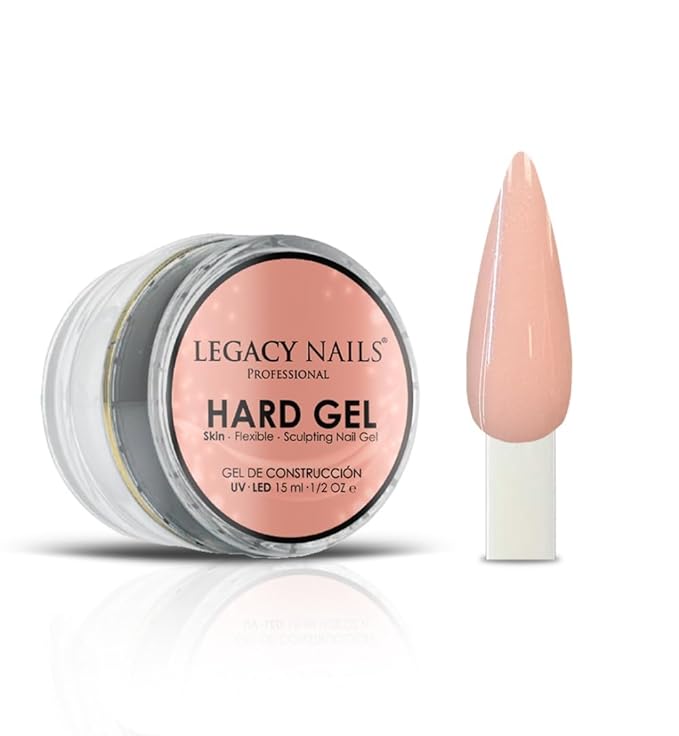 Legacy Nails Hard Builder Gel - Sculpt And Build Nail Extensions - Improve Damaged or Weak Nails - Lightweight, Strong and Long-wear - Professional Quality (Skin)