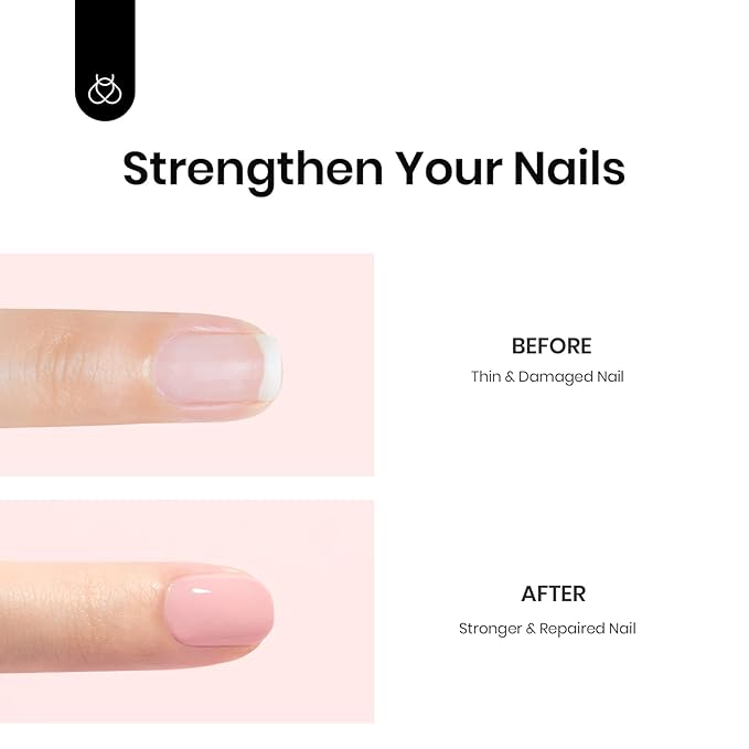 Beetles 12 Color Rubber Base Gel Polish, Nude Gel Nail Polish 5 in 1 Nude Porcelain Doll Pink Strengthener Soak Off U V Nail Art Design DIY at Home Gifts for Women