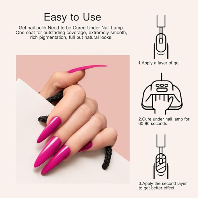 CANNI 9ml Hema-Free White Black Fall Gel Nail Polish Set- 6Pcs White Black Nude Pink Brown Fall Colors Gel Polish Kit, Soak Off LED Nail Gel Manicure Kit DIY at Home Salon Gifts for Women Girls