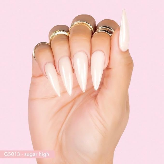 Kiara Sky Gelly Tips Starter Kit | Includes Prep, Primer, Builder, Top Coat, Tips | Stiletto Medium