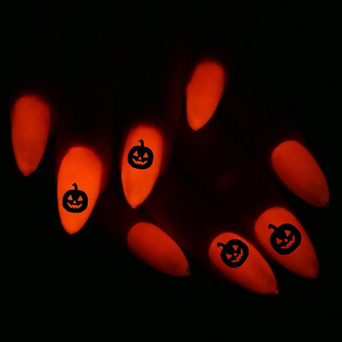 Glow in the dark Clear Gel Polish 10ML semi-clear jelly gel glow orange-red color for halloween nail art design (GP66fCOR)