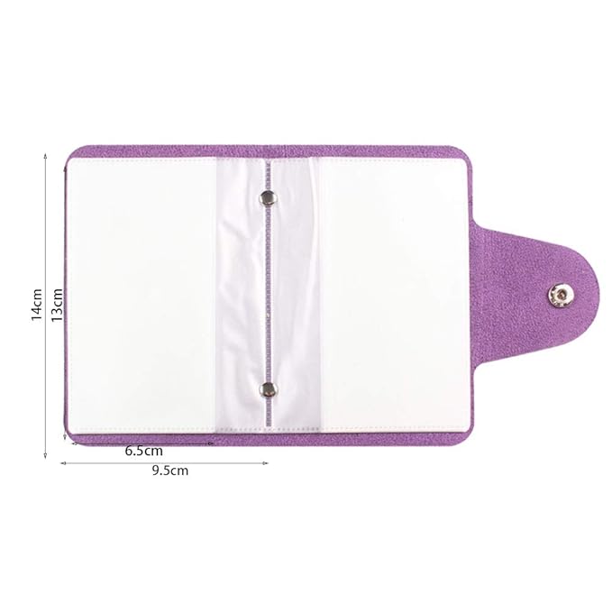 Purple Color Nail Art Stamping Plate and Accessories Organizer For 6X12cm Size Plate Organizer