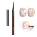 Nail Brush for Drawing Petals and Butterflies (Triangular Pyramid), Watercolor Paint Brushes for Oil Painting, Acrylic Paint Brushes Nail Polish Design Tool Nail Pen for Nail Art - 1 Pack