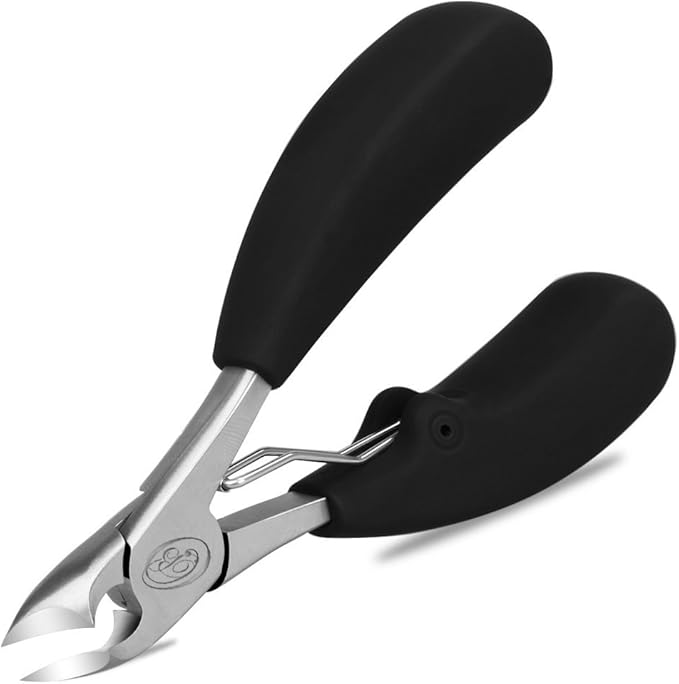 Podiatrist Toenail Clippers, Professional Pedicure Clippers for Thick and ingrown toenails, Perfect for Men and Seniors. with a Super Sharp Curved Blade, These Clippers Make an Ideal Grooming Tool.