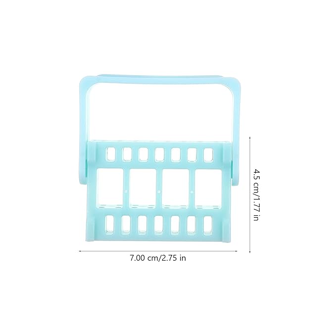 Lurrose 3pcs 16 Holes Nail Art Drill Bit Holder Exhibition Stand Organizer Nail Art Display for Home Use or Nail Salon