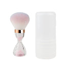 Nail Dust Brush for Acrylic Nails,Soft Brush Nail Art Dust Powder Remover Brushes Nail Art Dust Powder Remover Brush with Sequins and Dandle for Nails Soft Nail Duster Brush(Pink)